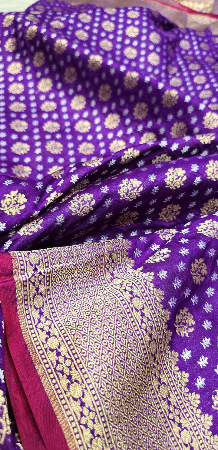 DESIGNER COLLECTION Pure BANARASI katan rupa sona jamdani inspiration butis, very intricate and exquisite weave