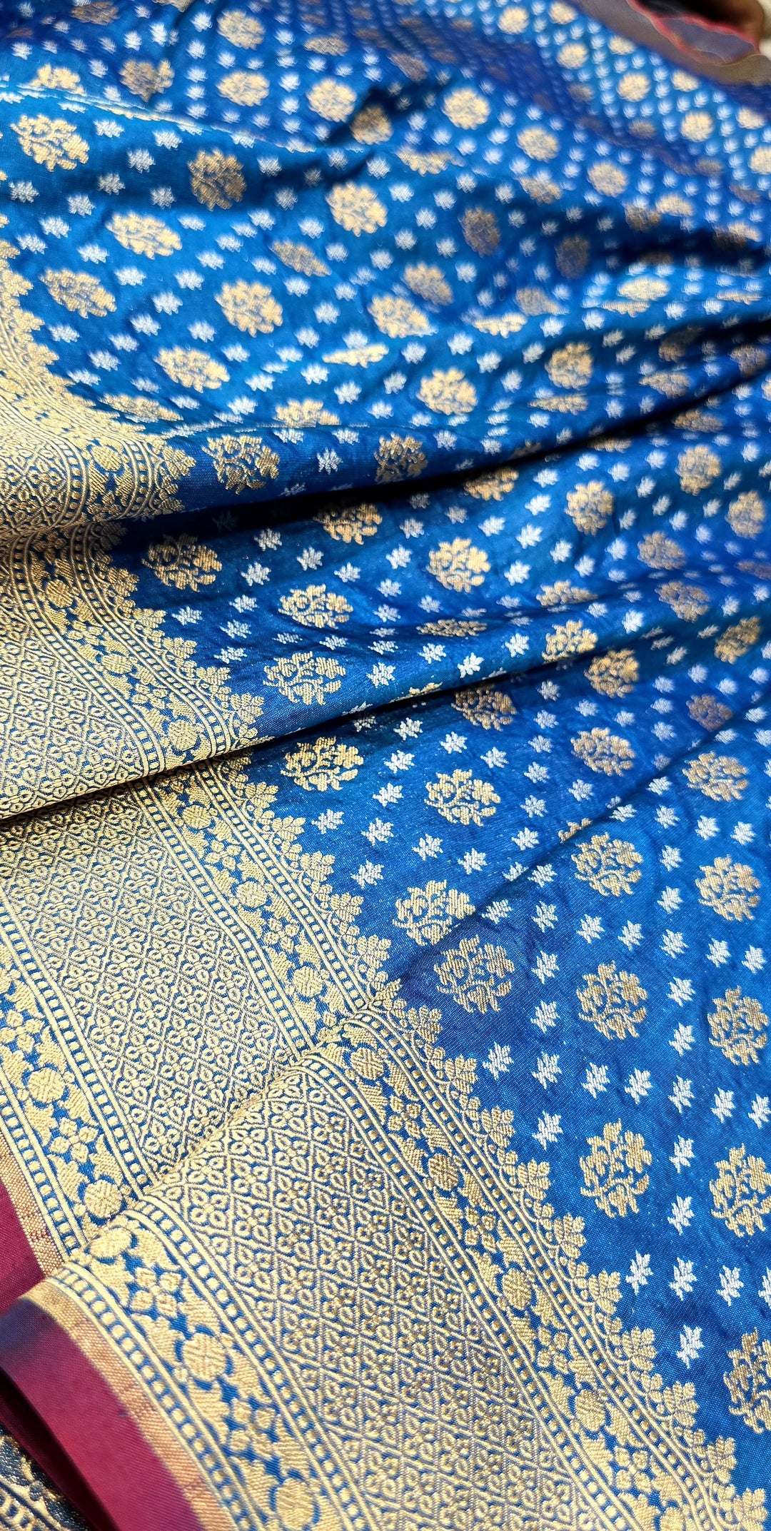 DESIGNER COLLECTION Pure BANARASI katan rupa sona jamdani inspiration butis, very intricate and exquisite weave