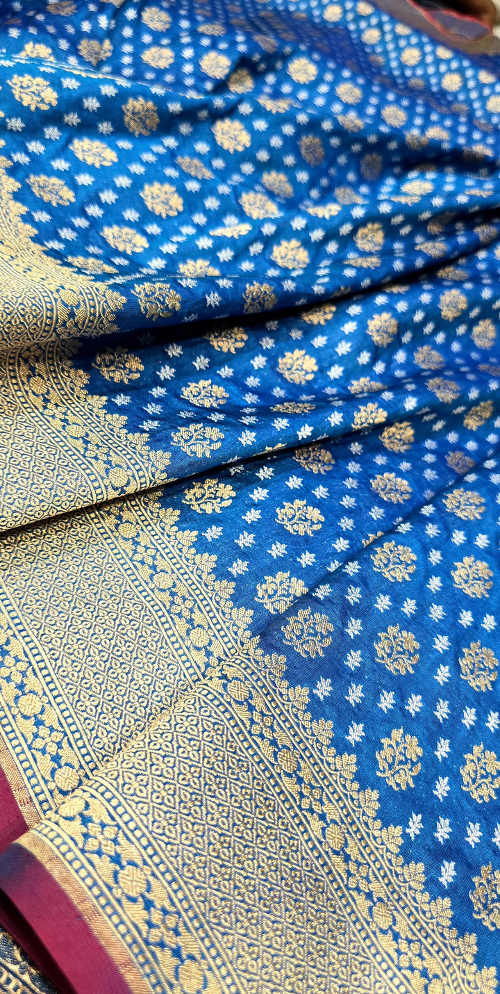 DESIGNER COLLECTION Pure BANARASI katan rupa sona jamdani inspiration butis, very intricate and exquisite weave