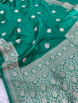 Pure Banarasi Mashru Silk Saree With Zari work