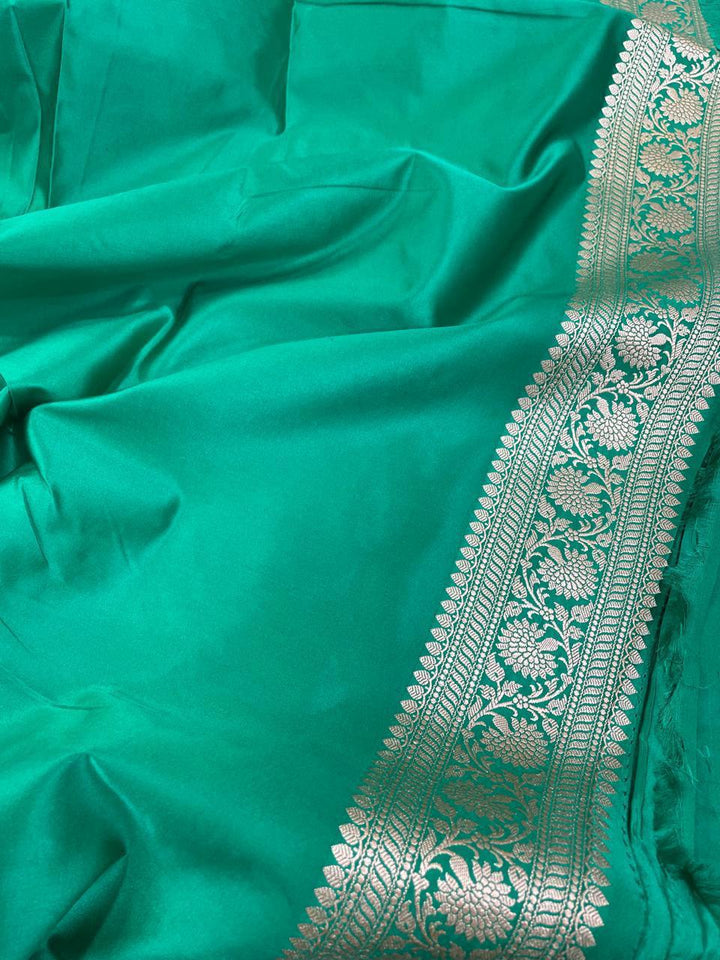 Pure Banarasi Mashru Silk Saree With Zari work