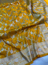 Pure Banarasi Mashru Silk Saree With Zari work