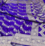 Pure Banarasi Mashru Silk Saree With Zari work