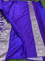 Pure Banarasi Mashru Silk Saree With Zari work