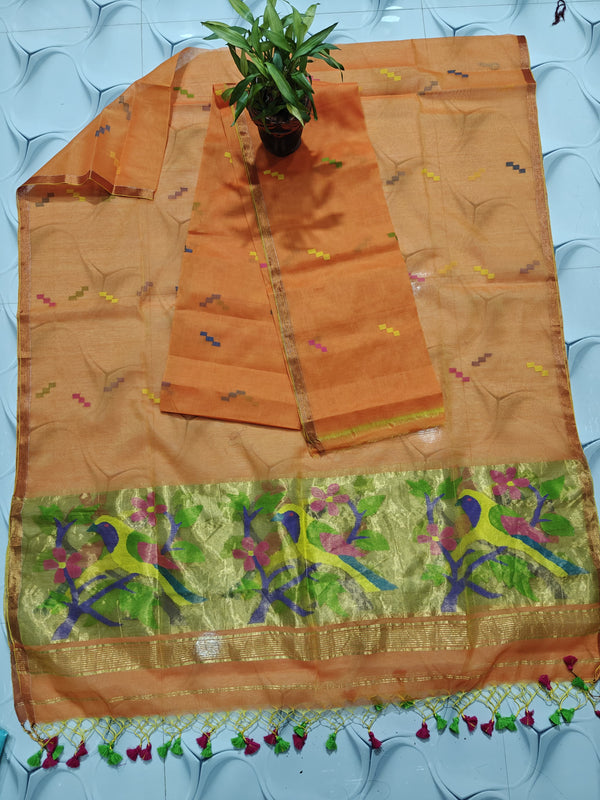 Exclusive Muslin Jamdani 2 pc Unstitched Suit