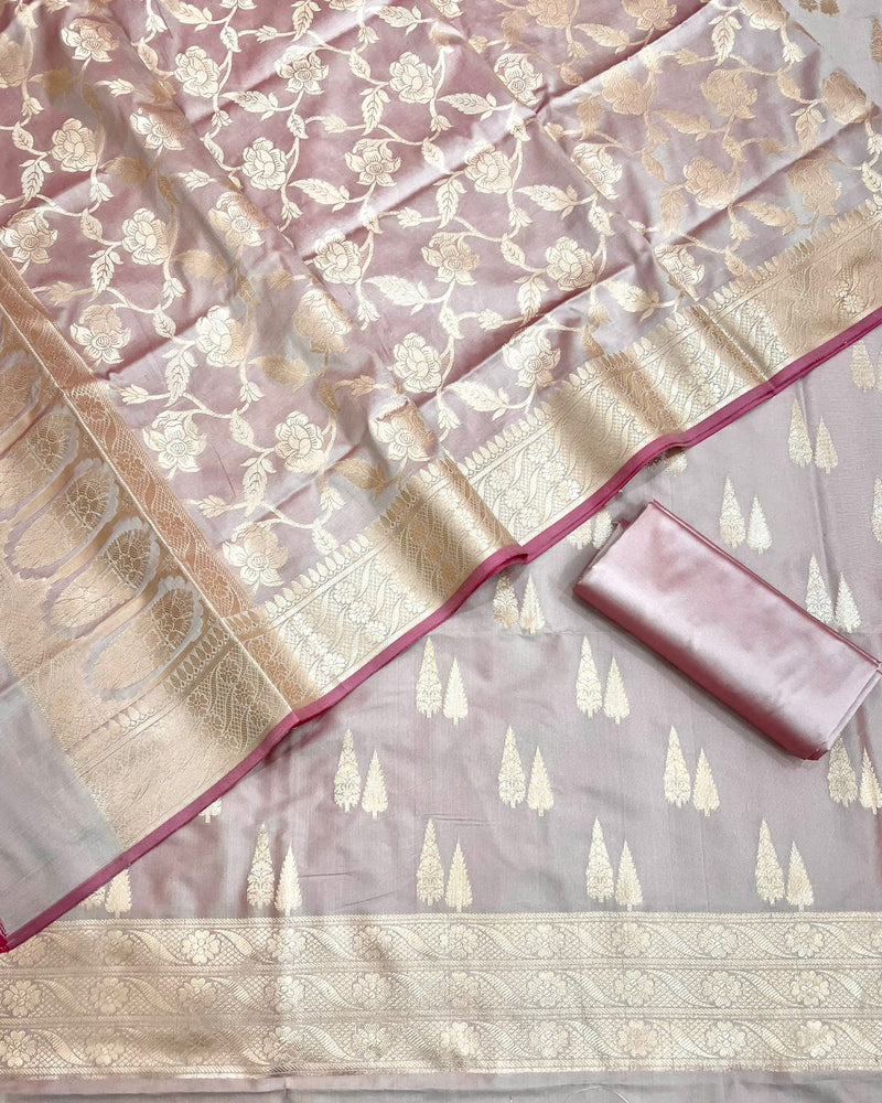 Exclusive Banarasi Silk 3pc Unstitched Suit