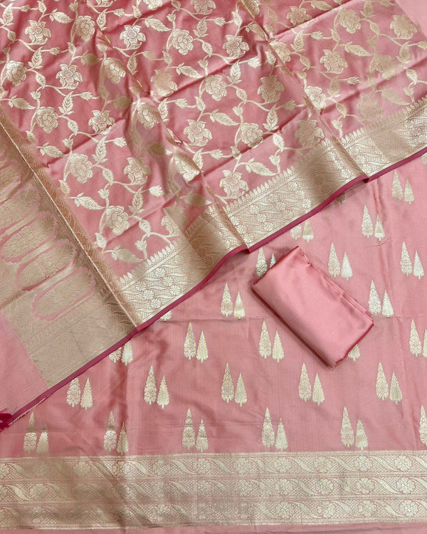 Exclusive Banarasi Silk 3pc Unstitched Suit