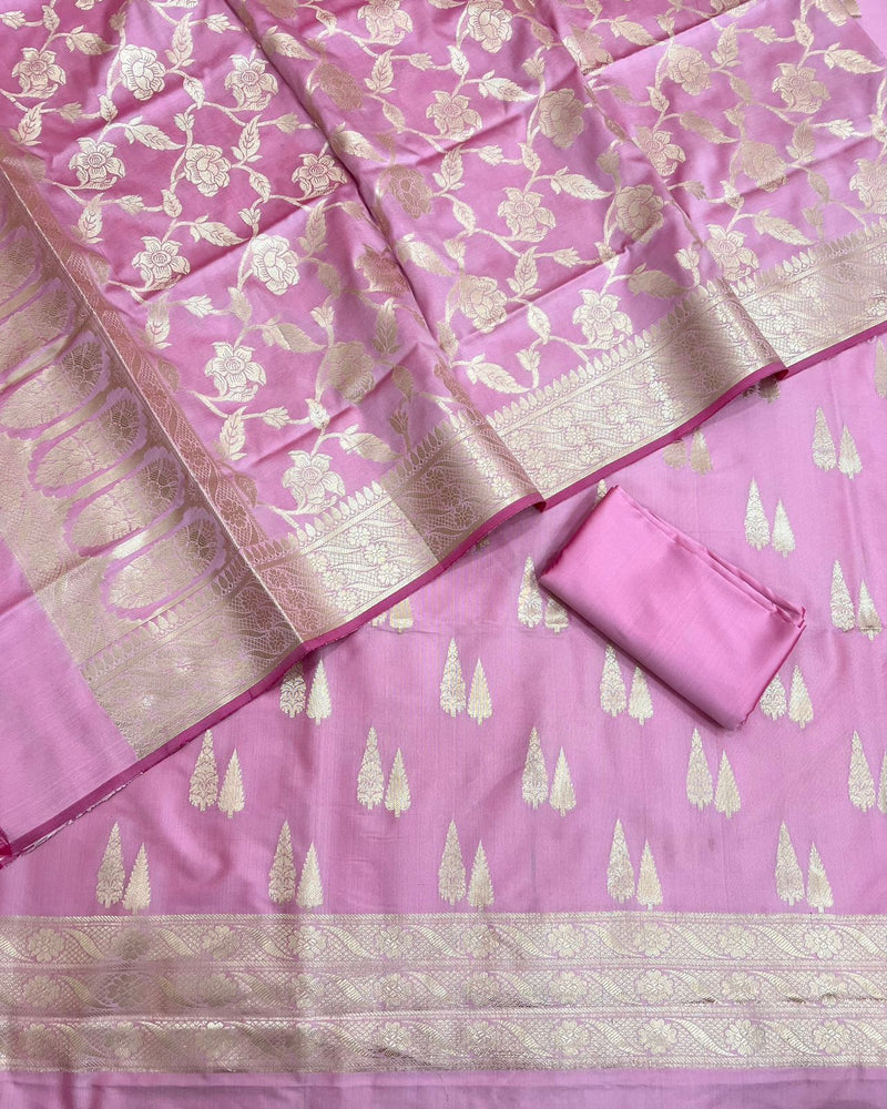 Exclusive Banarasi Silk 3pc Unstitched Suit