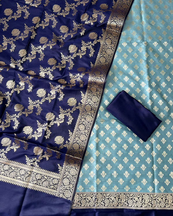 Exclusive Banarasi Silk 3pc Unstitched Suit