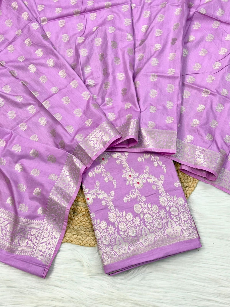 Exclusive Banarasi Chiniya Silk 3 pc Unstitched suit