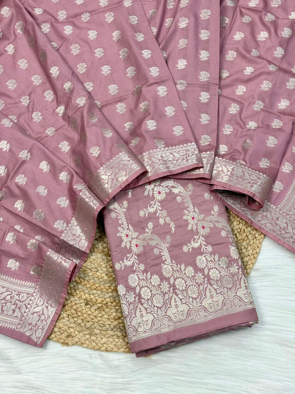 Exclusive Banarasi Chiniya Silk 3 pc Unstitched suit