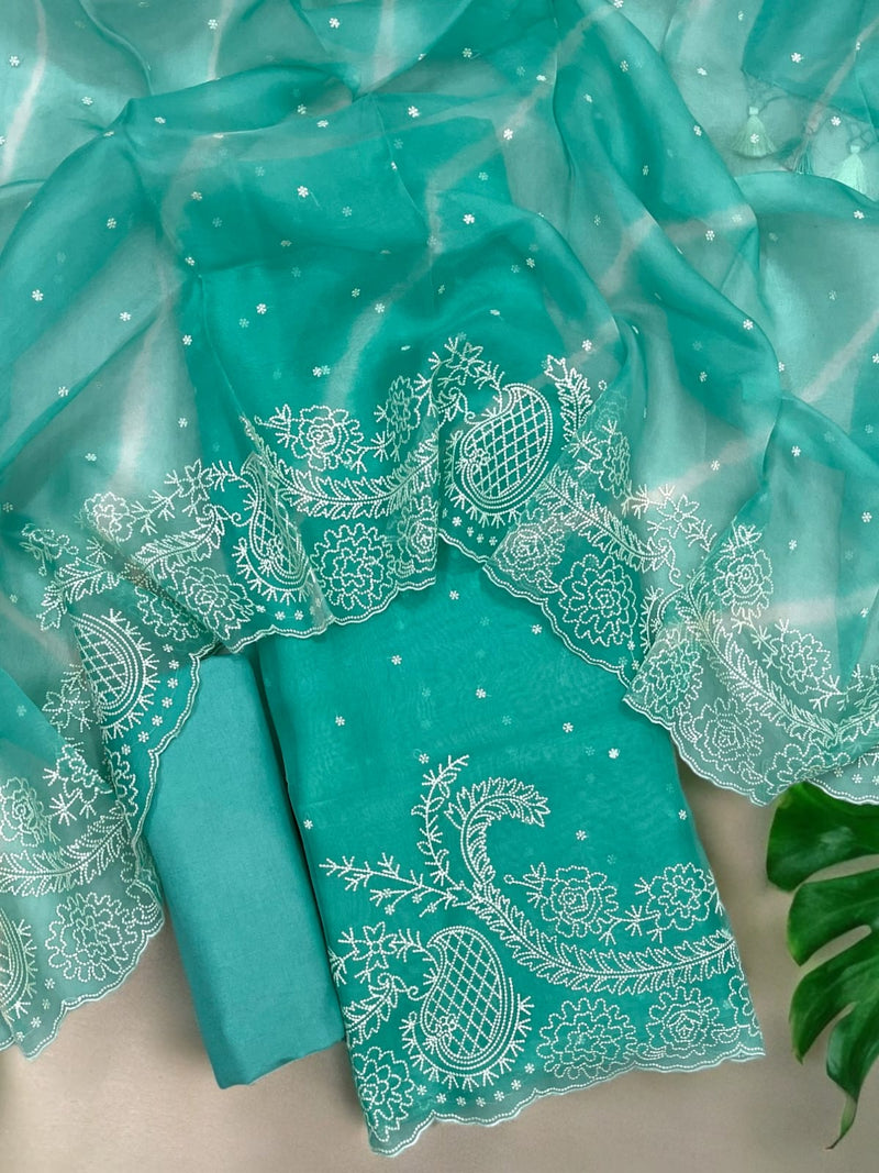 Pure Banarasi 3 PC Unstitched Suit