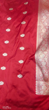 Pure Katan Silk Khadwa Work 3 PC Unstitched Suit