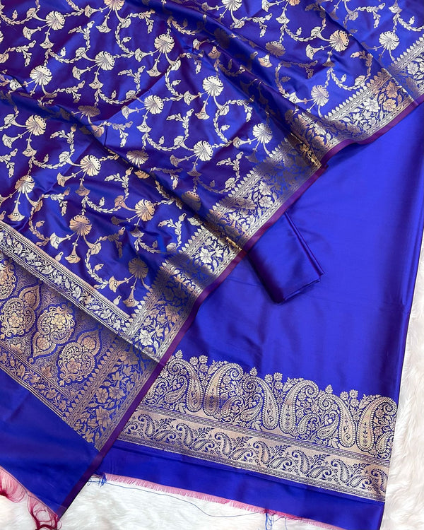 Exclusive Banarasi Silk 3pc Unstitched Suit