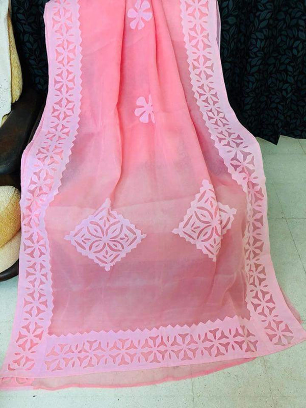 Pure cotton Applique Work Dupatta.