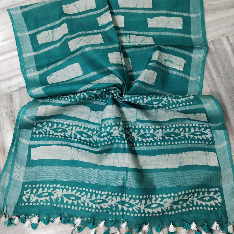 Bhagalpuri semi linen dupatta