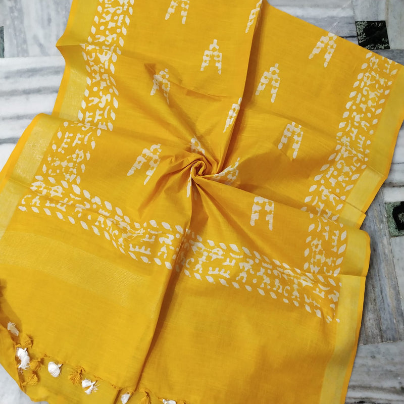 Bhagalpuri semi linen dupatta