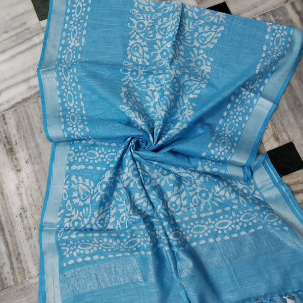 Bhagalpuri semi linen dupatta