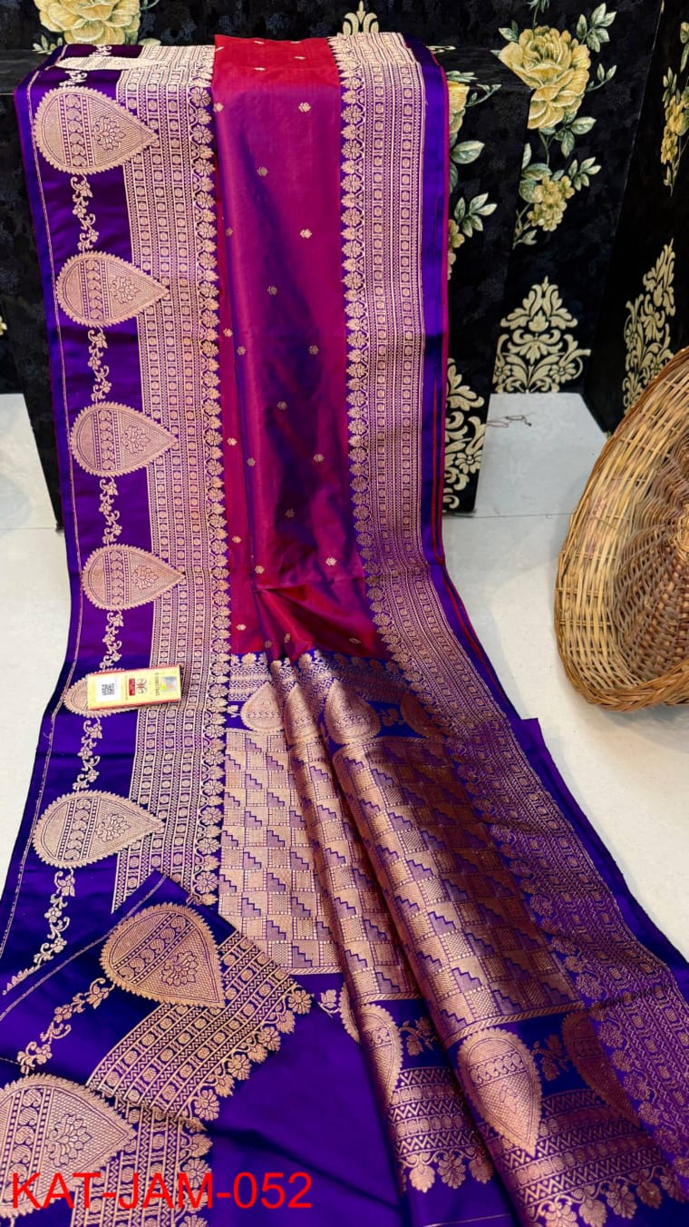 Buy Banarasi Silk Sarees Online  Pure Banarasi Katan Saree @ BharatSthali