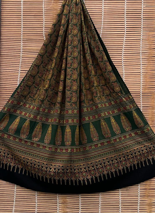 Pure cotton Azrak Print Dupatta.