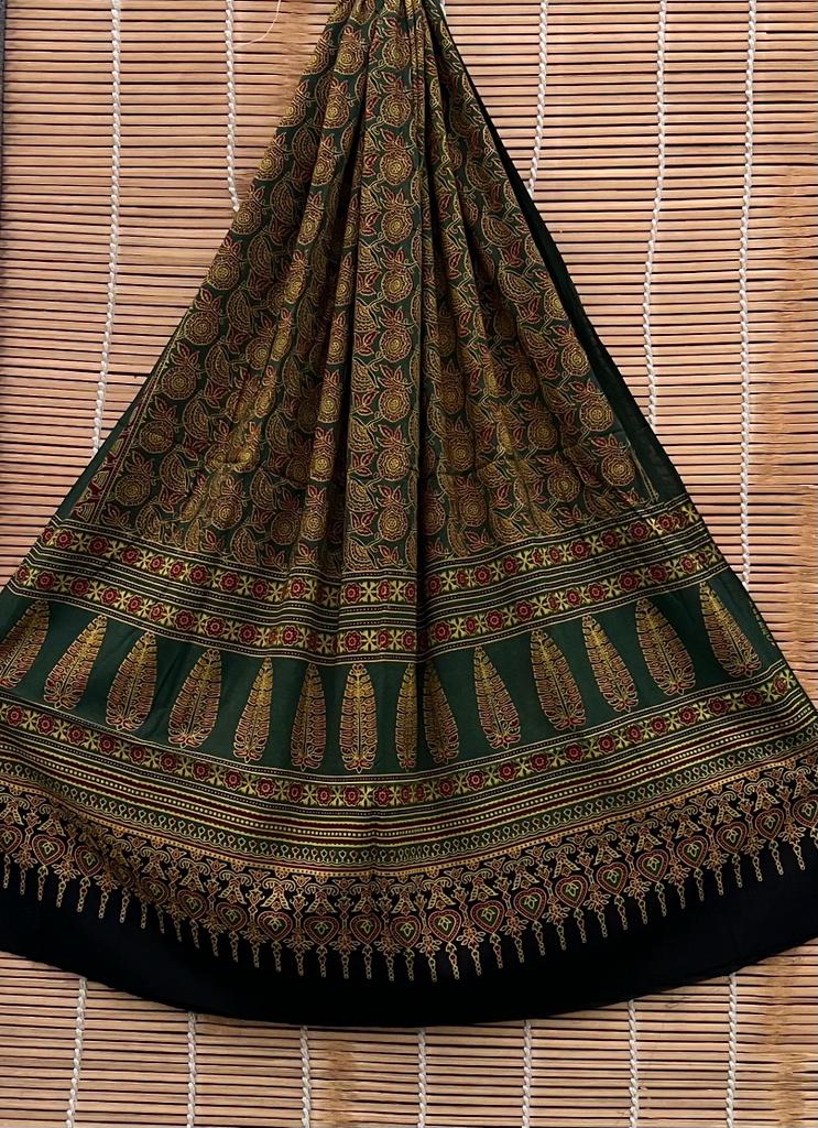 Pure cotton Azrak Print Dupatta.