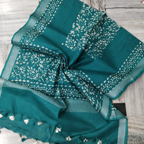 Bhagalpuri semi linen dupatta