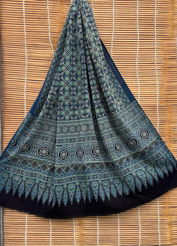 Pure cotton Azrak Print Dupatta.