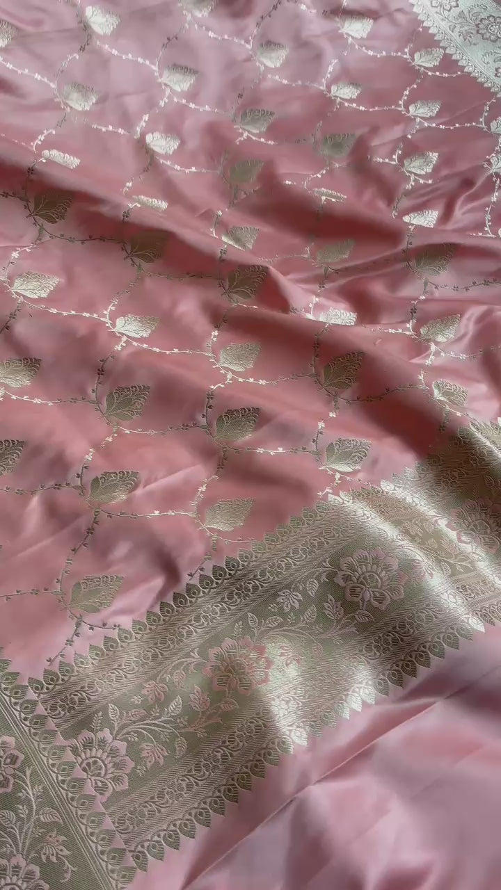 Pure Handloom Banarasi Mashru Silk Unstitched Suit