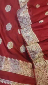 Pure Katan Silk Khadwa Work 3 PC Unstitched Suit