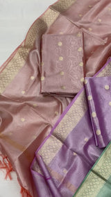 Pure Banarasi Tissue Silk Unstitched Suit