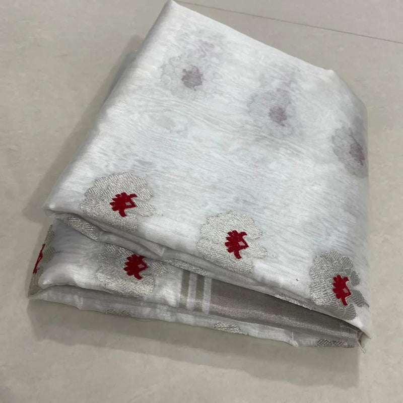 Pure Chanderi Handloom Silk by Silk Saree