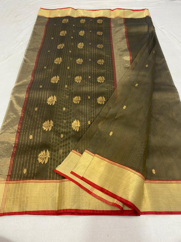 Pure Chanderi Handloom Silk by Silk Saree