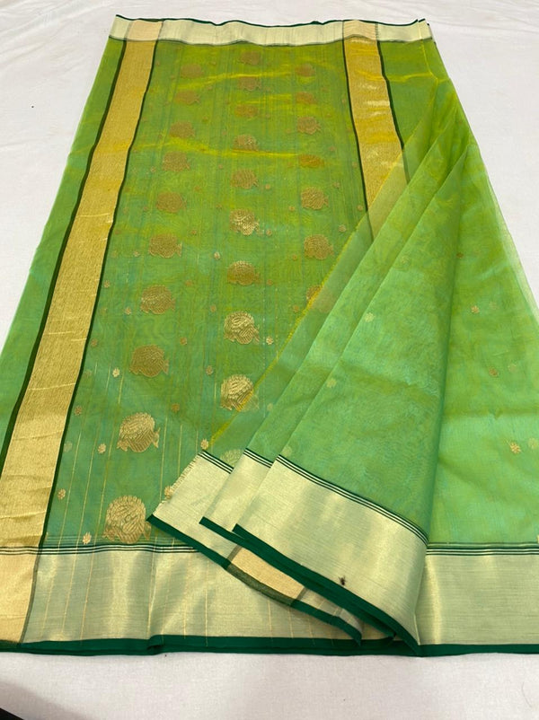 Pure Chanderi Handloom Silk by Silk Saree