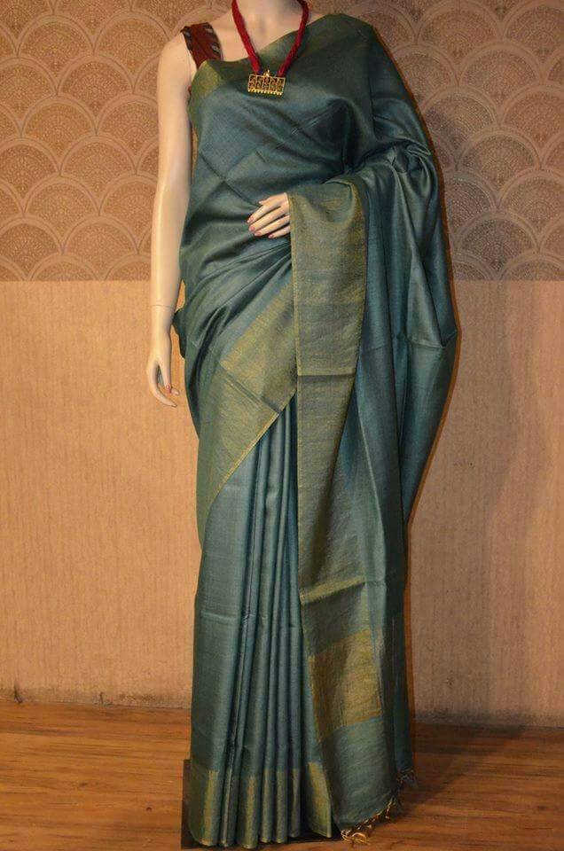 Pure Moonga Silk Saree With Running Blouse