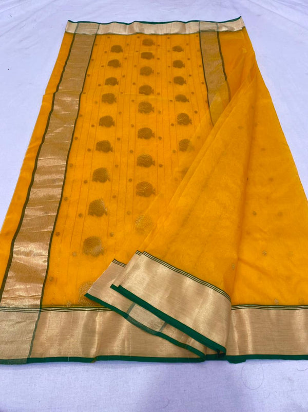 Pure Chanderi Handloom Silk by Silk Saree