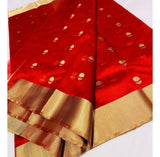 Pure Chanderi Handloom Silk by Silk Saree