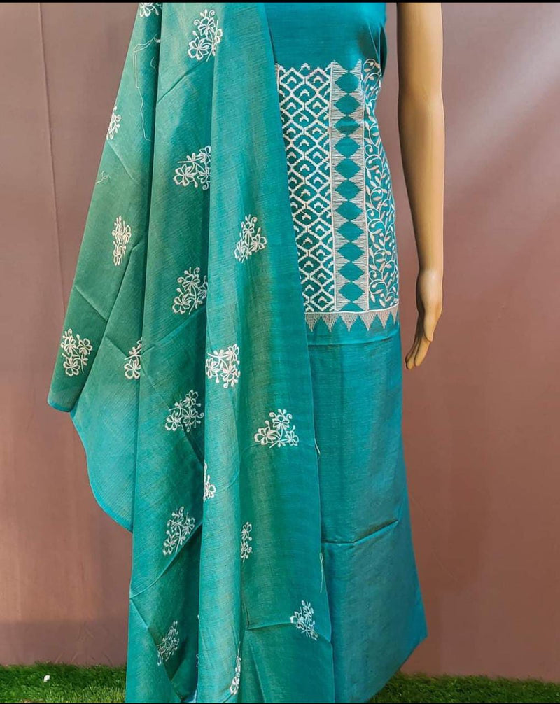 Pure Khaddi Cotton Embroidered Unstitched With Dupatta