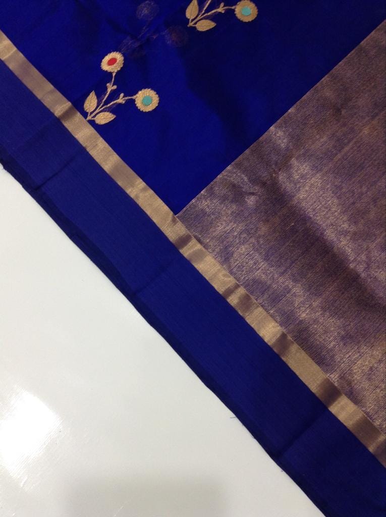 Pure Chanderi Handloom Silk by Silk Saree