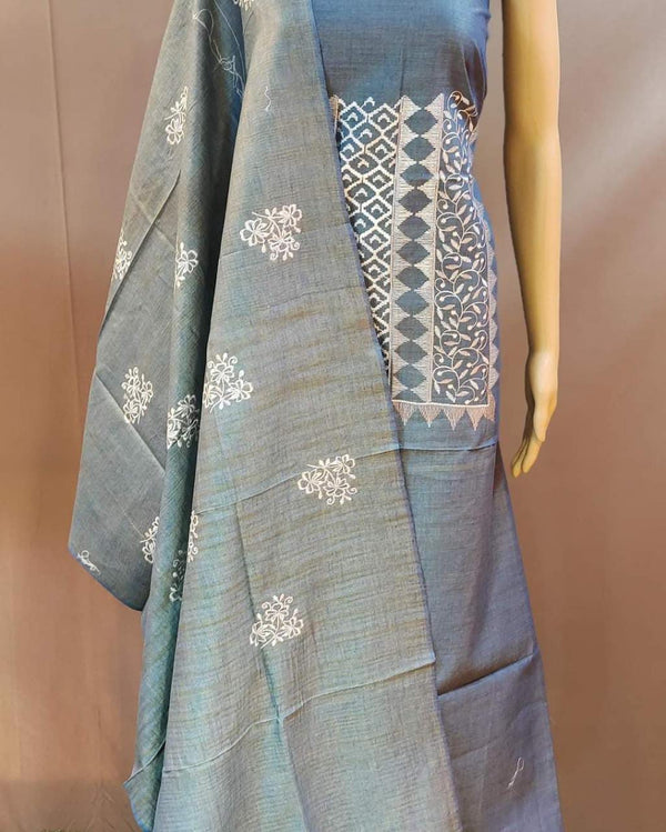 Pure Khaddi Cotton Embroidered Unstitched With Dupatta