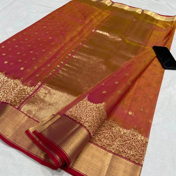 Pure Chanderi Handloom Silk by Silk Saree