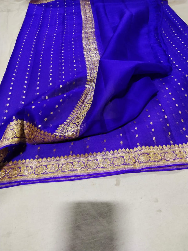 Pure Banarasi Khaddi Chiffon Dupatta