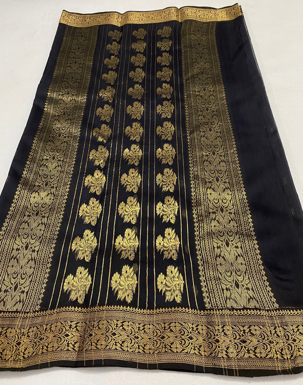 Pure Chanderi Handloom Silk by Silk Saree