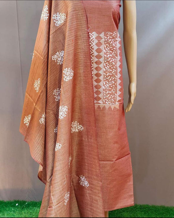 Pure Khaddi Cotton Embroidered Unstitched With Dupatta