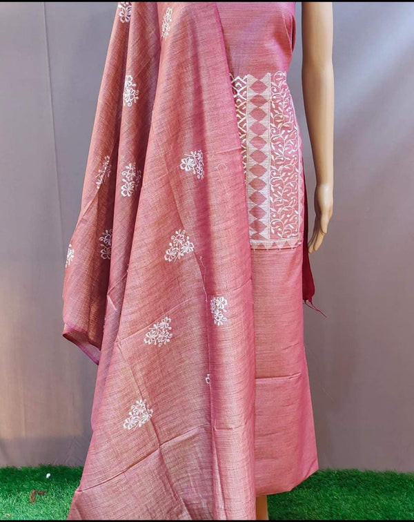 Pure Khaddi Cotton Embroidered Unstitched With Dupatta