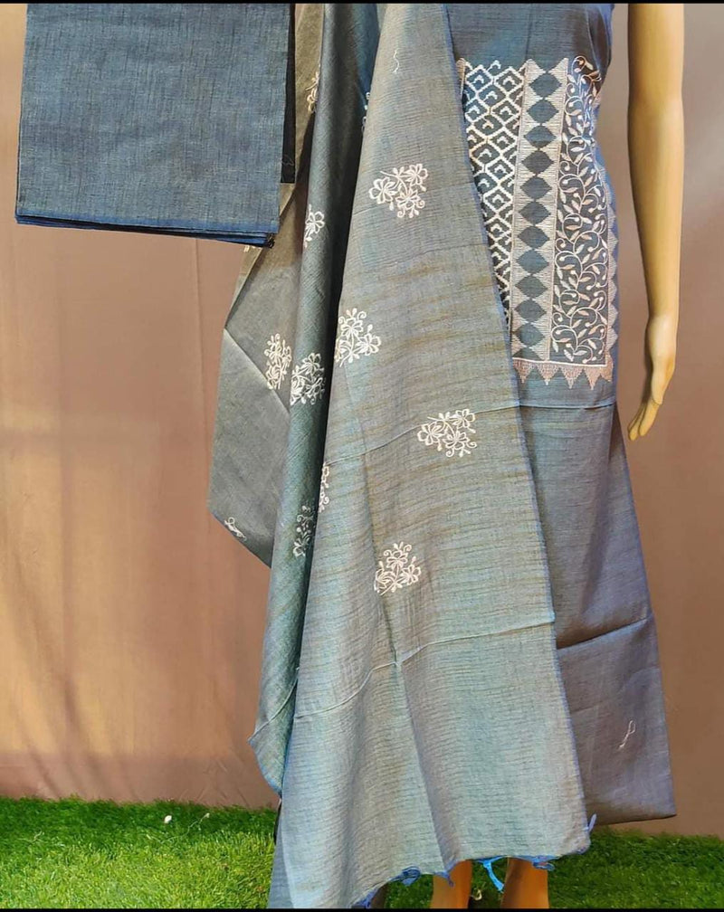 Pure Khaddi Cotton Embroidered Unstitched With Dupatta