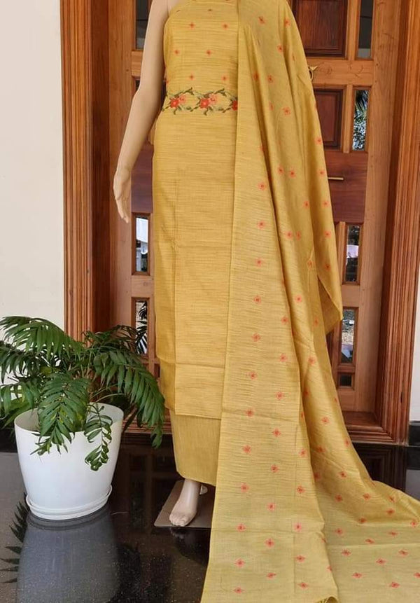 Pure Khaddi Cotton Embroidered Unstitched With Dupatta