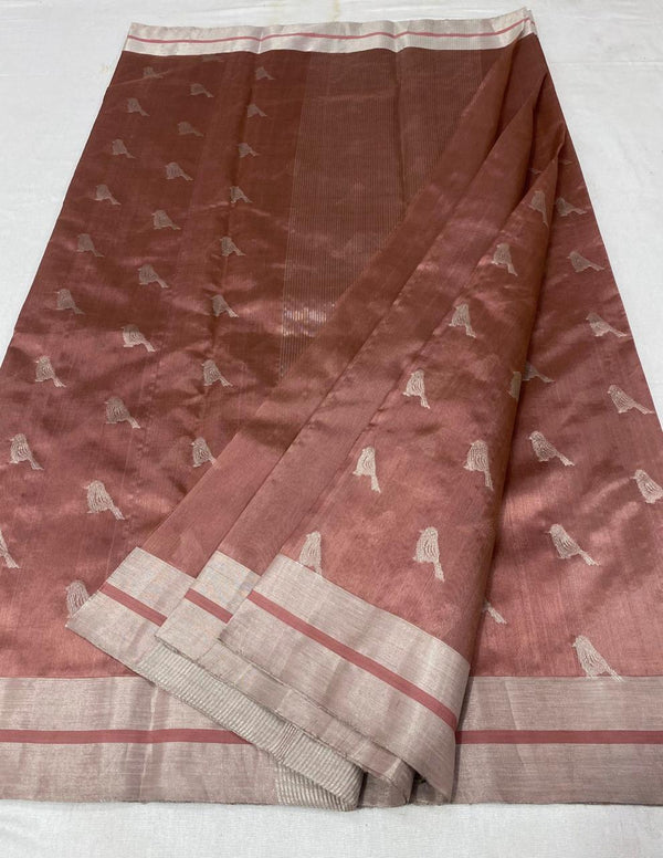 Pure Chanderi Handloom Silk by Silk Saree