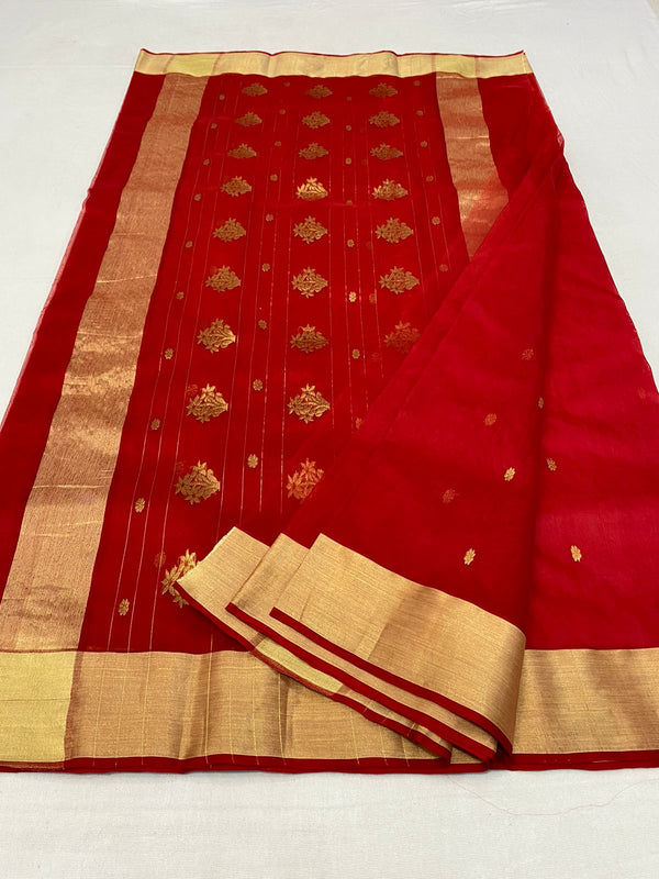 Pure Chanderi Handloom Silk by Silk Saree