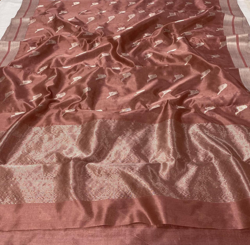 Pure Chanderi Handloom Silk by Silk Saree