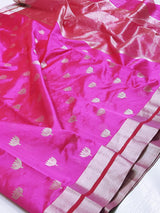 Pure Chanderi Handloom Silk by Silk Saree